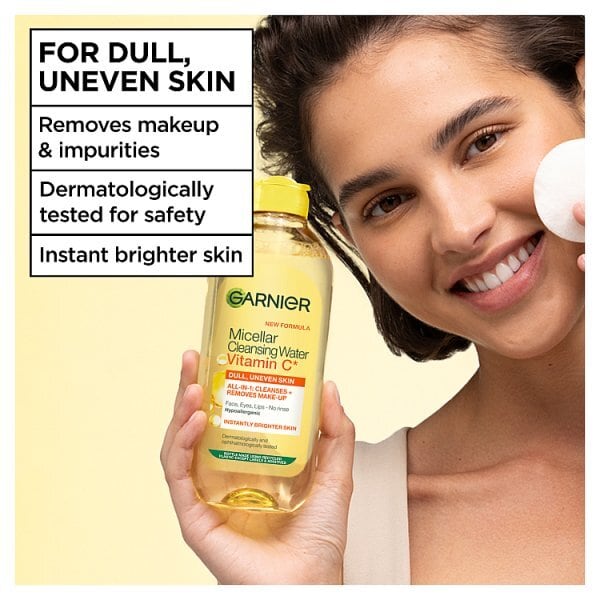 Garnier Micellar Vit C Cleansing Water Makeup Remover Dull Skin 400ml