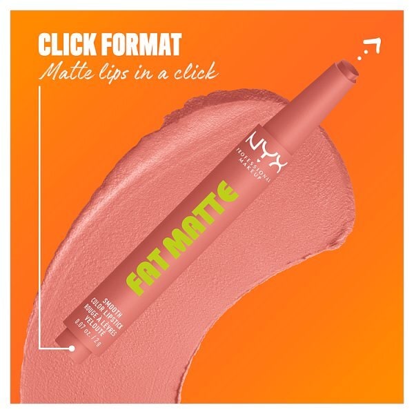 NYX Professional Makeup Fat Matte Lipstick, Cashmere Cutie