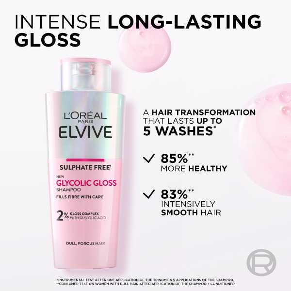 L'Oréal Paris Elvive Glycolic Gloss Shampoo 200ml