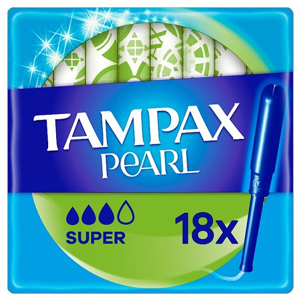 Tampax Pearl Super Applicator Tampon Single 18PK