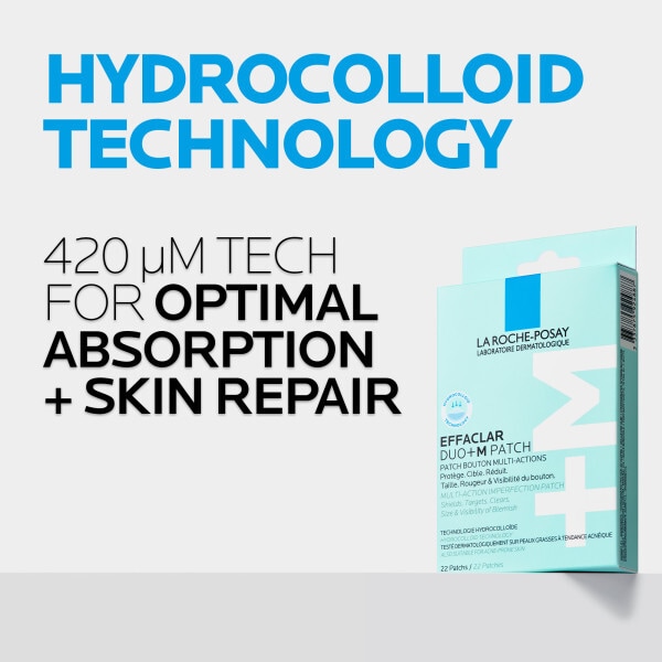 La Roche Posay Effaclar Duo+M 3H Spot Patches, 22 Patches