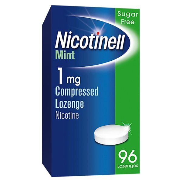 Nicotinell Lozenge Stop Smoking Aid 1 mg Mint 96 Pieces