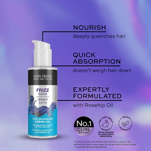 John Frieda Frizz Ease Dream Curls Nourish Creme Oil 100ml