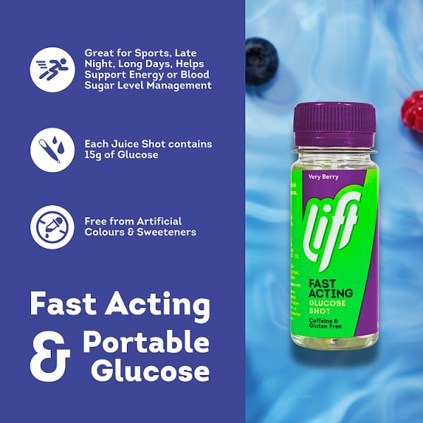 Lift Fast Acting Glucose Shot Very Berry 60ml