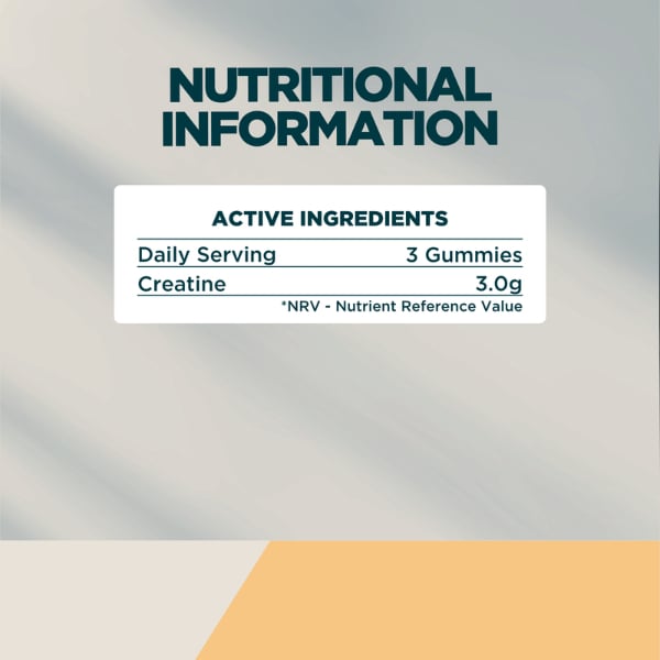 Myprotein Creatine Gummies, Lemon, 21 Gummies, 7 Servings