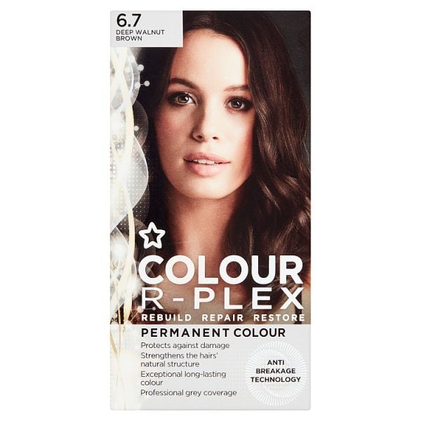 DNR Superdrug Colour R-Plex Permanent Hair Dye Walnut Brown