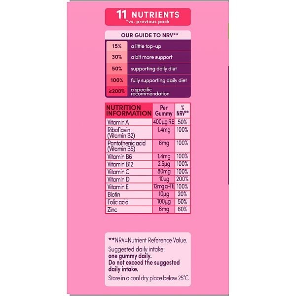 Bassetts Kids Multivitamins 7-11 Raspberry 60S