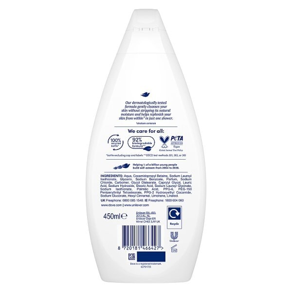 Dove Hydrate Body Wash Shower Gel 450Ml