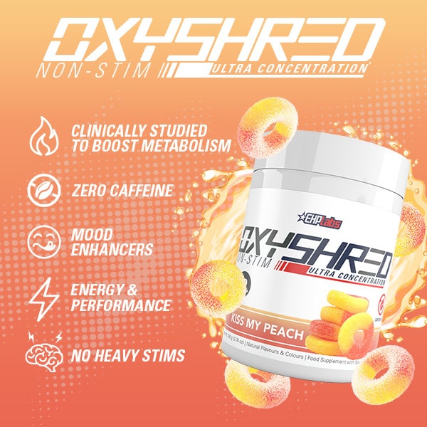 EHPlabs OxyShred Non Stim Peach 20 Serve