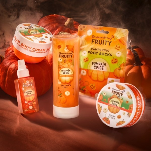 Superdrug Fruity Halloween Pumpkin Spice Shower Gel