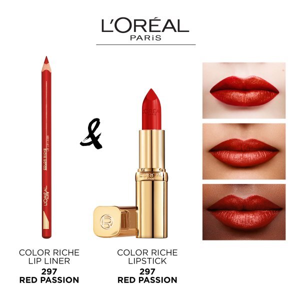 L'Oreal Paris Color Riche Satin Lipstick Red Passion 297