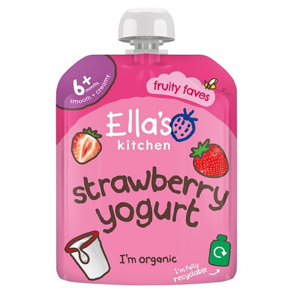 Ella's Kitchen Organic Strawb Greek Style Yoghurt 6m+ 90g