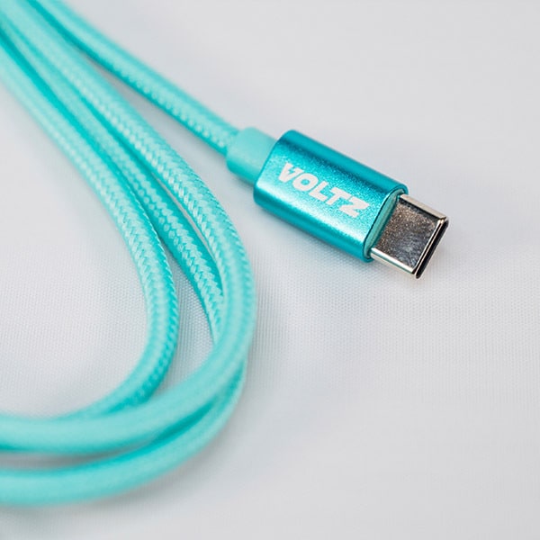 Voltz Usb To Usb-C Cable Turquoise