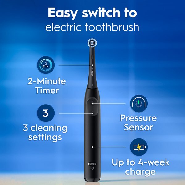 Oral-B Io2 Night Black Electric Toothbrush Holiday Giftset