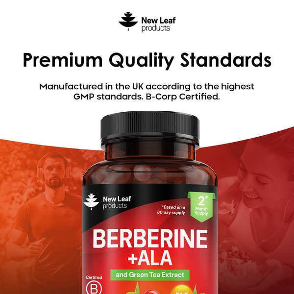 Berberine + Ala Capsules - 120 Capsules + Green Tea Extract