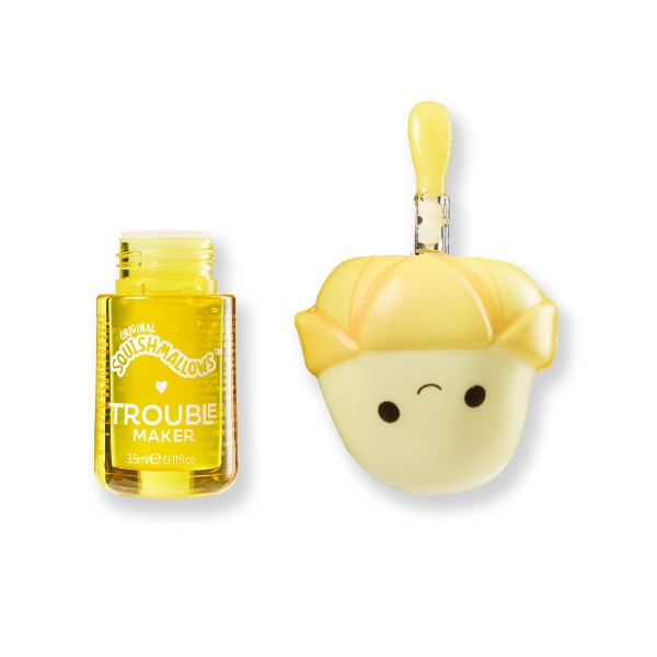 Trouble Maker x Squishmallows Junie the Banana Melt Down Lip Oil with Snug