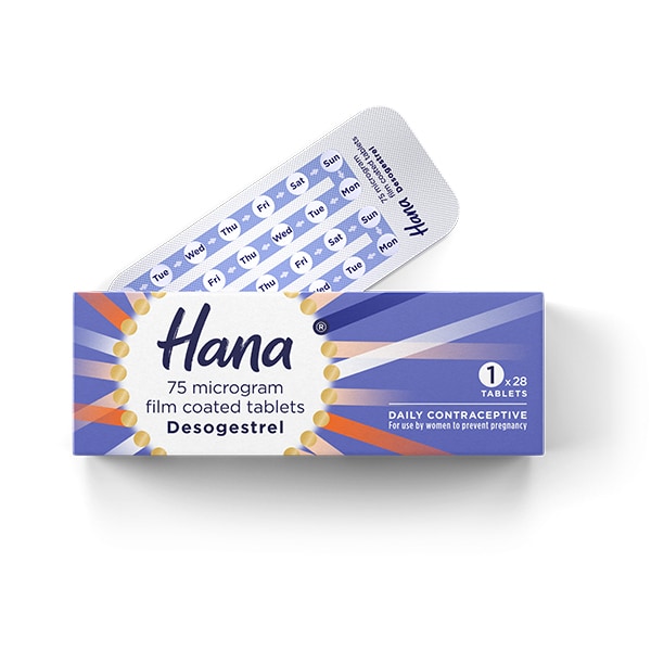 Hana Daily Contraceptive 75µg x 28 1 month