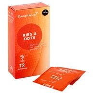 Superdrug Ribs & Dots Condoms 12s