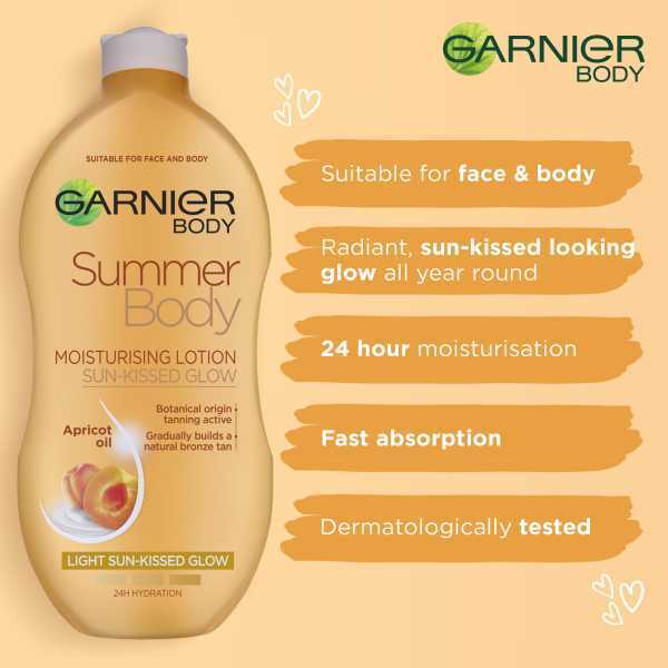 Garnier Summer Body Light Gradual Tan Moisturiser 250ml