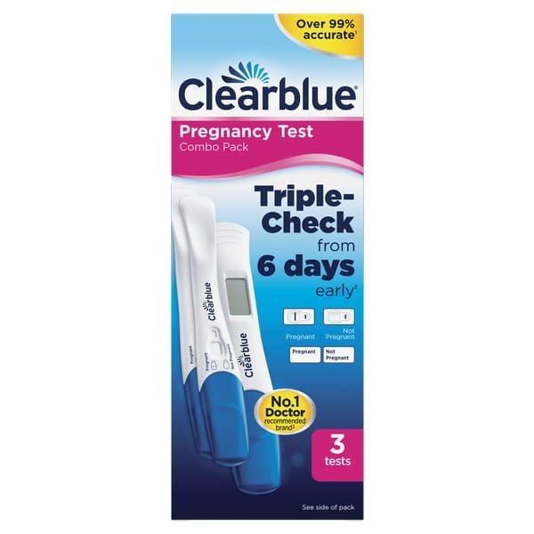 Clearblue Triple Check Early Pregnancy Tests 3 Pack