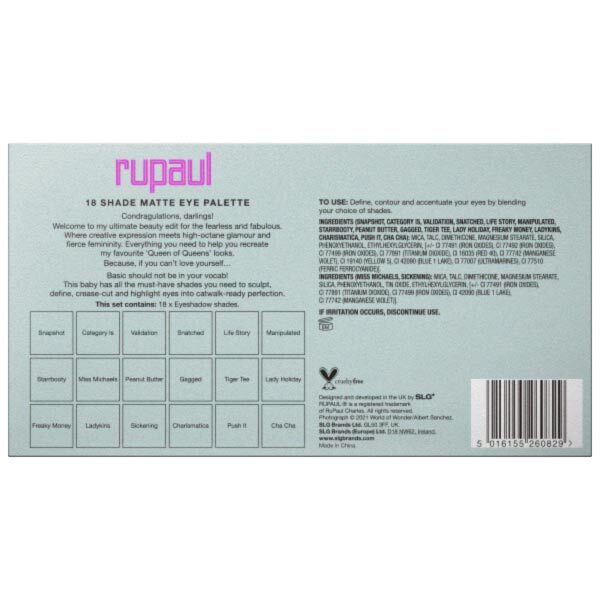 RuPaul Shantay You Stay 18 Shade Matte Eyeshadow Palette