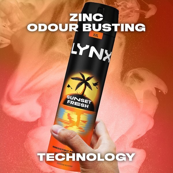 Lynx Deodorant Bodyspray Aerosol Sunset Fresh 250Ml
