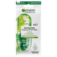Garnier Detox Ampoule Sheet Mask, Kale & 2% Niacinamide