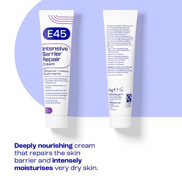 E45 Intensive Barrier Repair Face & Body Cream 50G