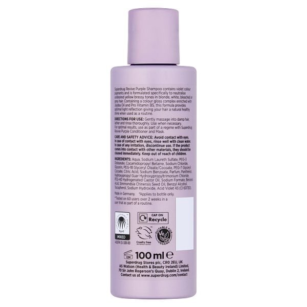 Superdrug Revive Colour Care Purple Shampoo 100ml
