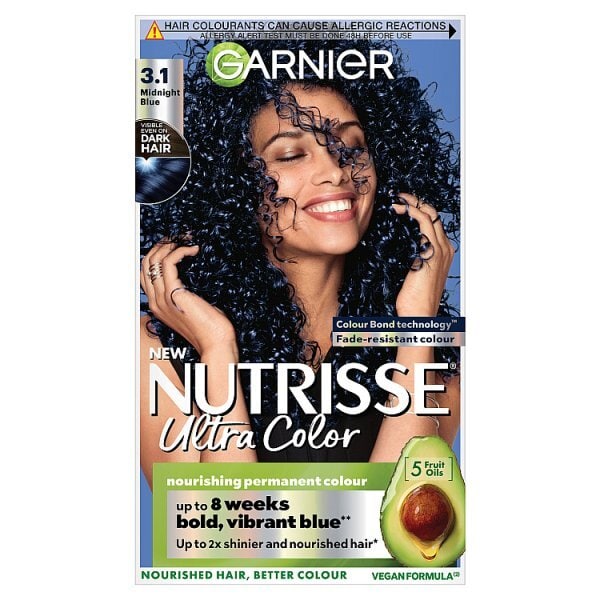 Garnier Nutrisse Ultra Color 3.1  Midnight Blue Permanent Hair Colour