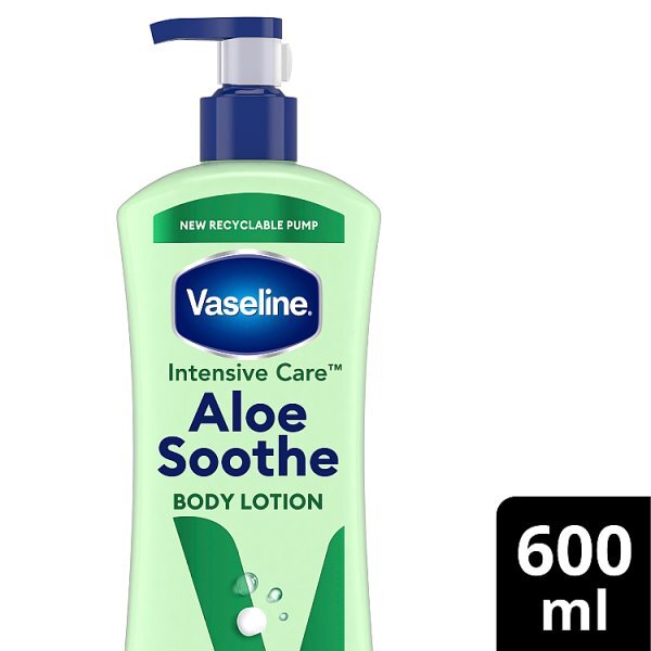 Vaseline Aloe Soothe Body Lotion with Pump 600ml