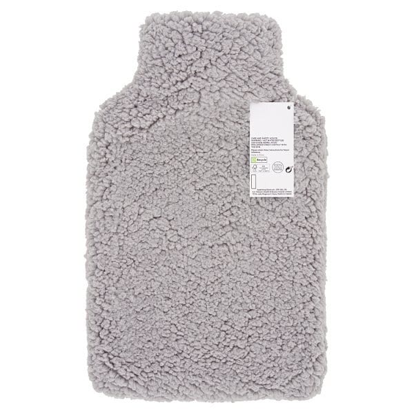 Superdrug Grey Teddy Cover And Hot Water Bottle