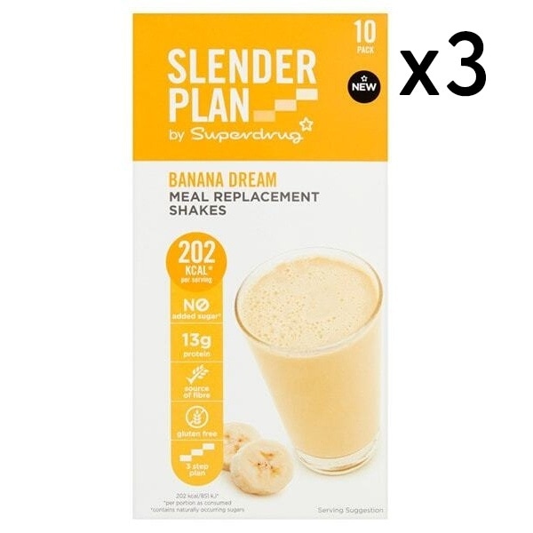 Slenderplan 30 day supply Meal Replacement Shake Banana