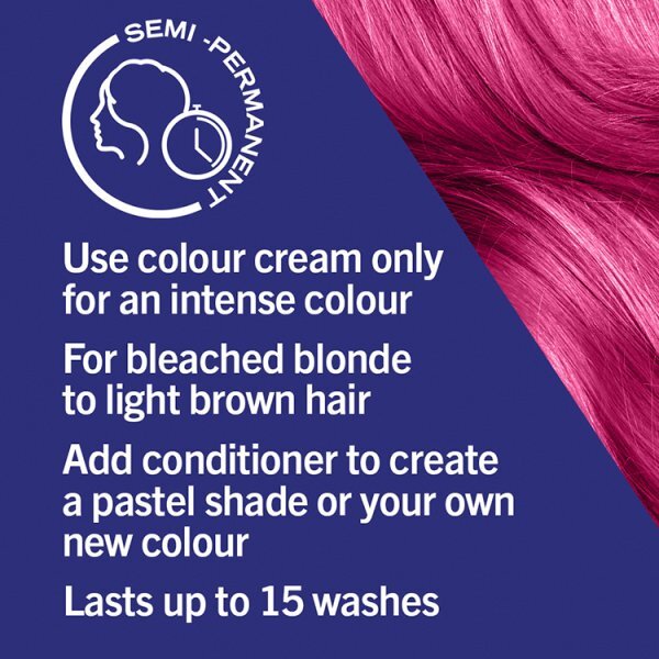 LIVE UltraBrights Semi-permanent Pink Hair Dye Shocking Pink