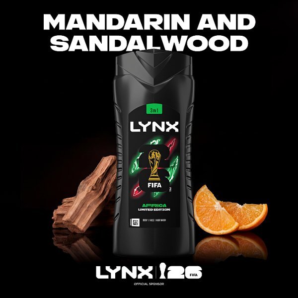 Lynx 3-in-1 Body Wash Shower Gel Africa 500ml