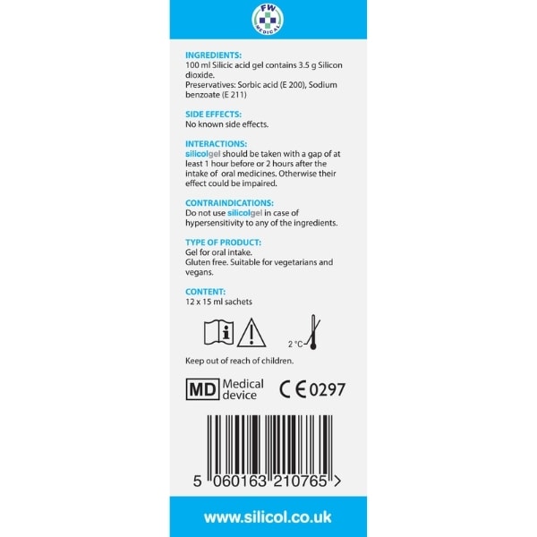 Silicolgel Sachets For Gastrointestinal Disorders 12 x 15ml