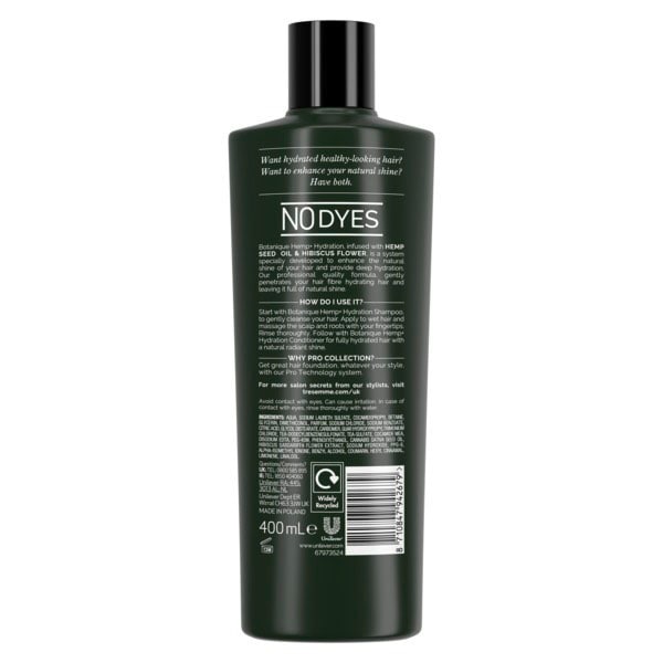 DNRAD TRESemme Botanique Hemp Hydration Shampoo 400ml