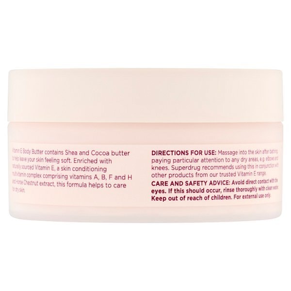 Vitamin E Body Butter Moisturiser 200ml