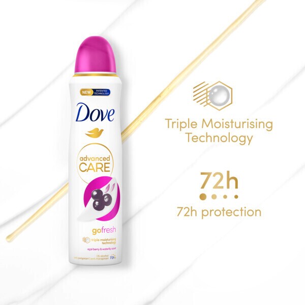 Dove Advanced Antiperspirant Deodorant Acai Berry 150ml