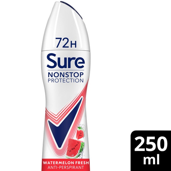Sure Nonstop Protection Watermelon Fresh Anti-Perspirant Aerosol 250ml