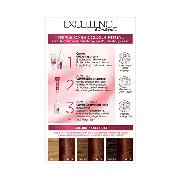 DNRAD Excellence Creme 4.54 Dark Copper Mahogany Hair Dye