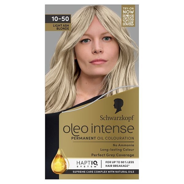 Schwarzkopf Oleo Intense 10-50 Light Ash Blonde Hair Dye