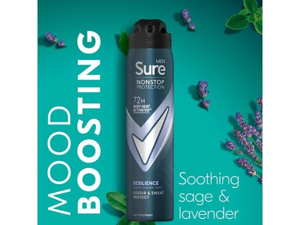 Sure Men Nonstop Protection Resilience Anti-Perspirant Aerosol 250 ml