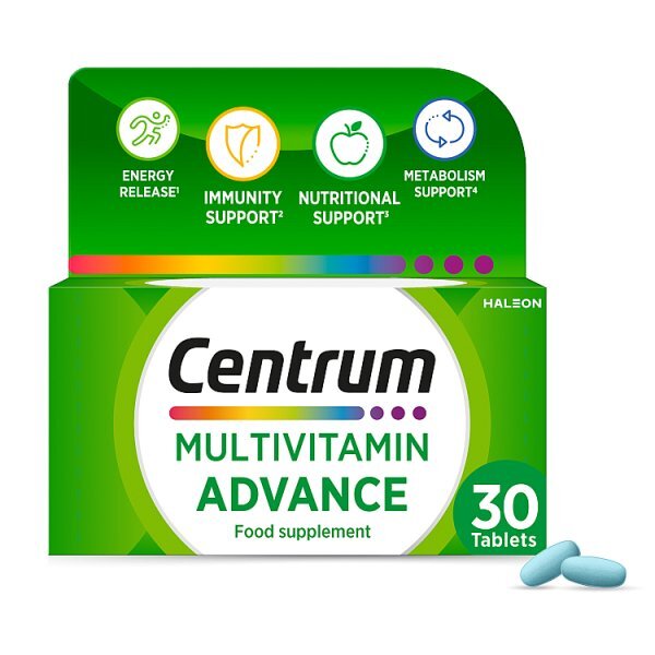 Centrum Advance Multivitamins & Minerals, 30 Tablets