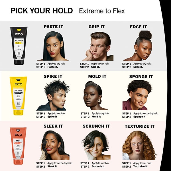 Eco Style Extreme Stiff Hold Styling Gel, 170G