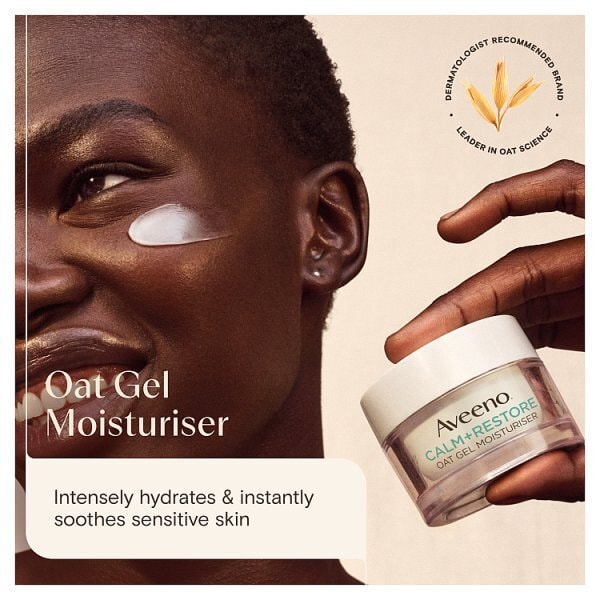 Aveeno Face Calm And Restore Oat Gel Moisturiser 50Ml