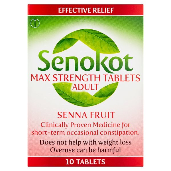 Senokot Max Strength Tablets x 10