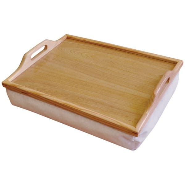 Wooden Lap Tray with Cushion  Wooden