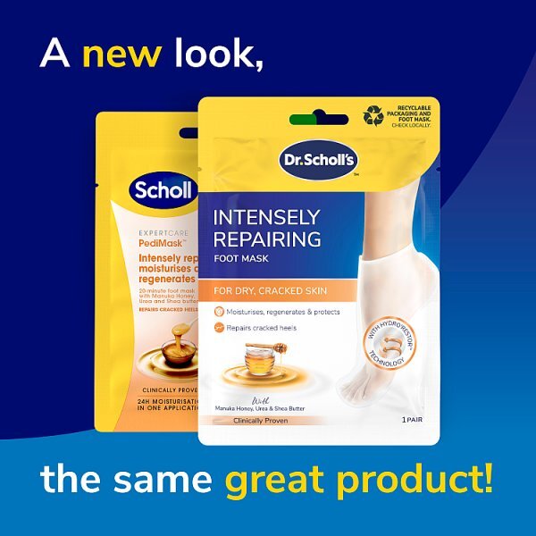 Scholl Foot Mask With Manuka Honey, Shea Butter & Urea
