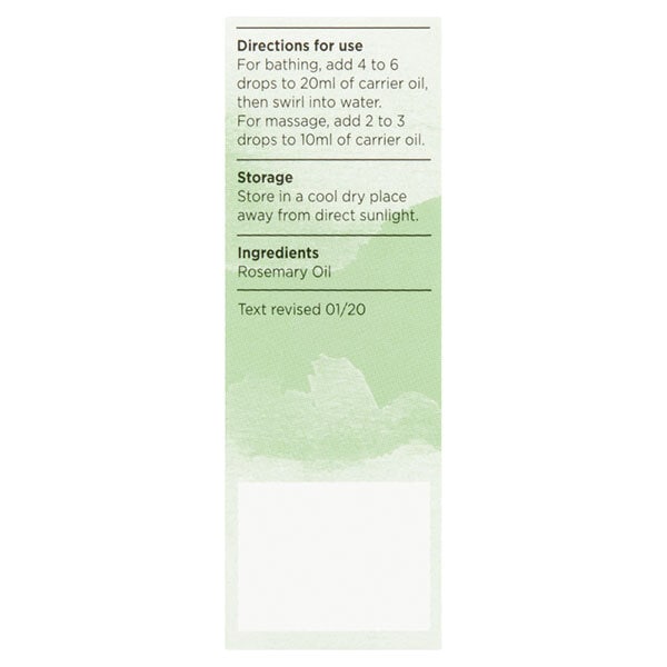 Superdrug Habitual Pure Rosemary Essential Oil 10ml